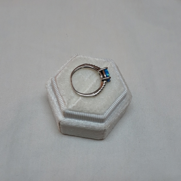 Sterling silver Sokolov ring blue opal - Picture 3 of 3